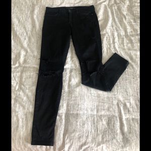 Joes “the skinny” distressed black jeans
